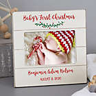 Alternate image 0 for Baby&#39;s First Christmas Personalized Shiplap Frame