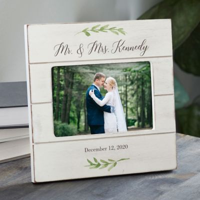 Leatherette Wedding Picture Frame Choices Griffco Supply Mr & Mrs 