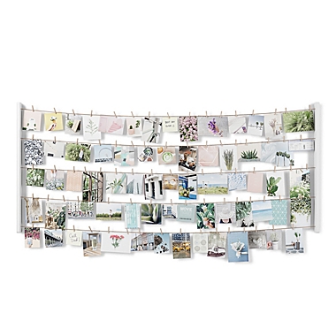 Umbra&reg; Hangit 60-Inch x 26-Inch Photo Display in White. View a larger version of this product image.
