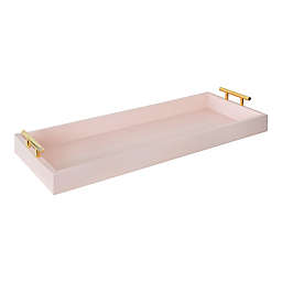 Kate & Laurel™ Lipton 24-Inch Rectangular Decorative Tray in Pink
