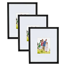 Kate and Laurel 3-Piece Calter Frame Gallery in Black