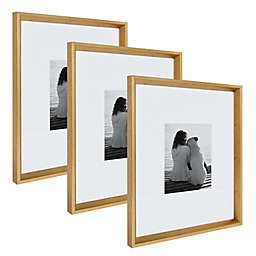 Kate and Laurel 3-Piece Calter Frame Gallery in Gold