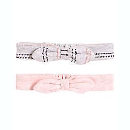 Petit Lem™ Size 0-12 M 2-Pack Headbands in Pink/Grey