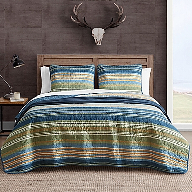 Eddie Bauer&reg; Yakima Valley 3-Piece King Quilt Set in Persimmon. View a larger version of this product image.