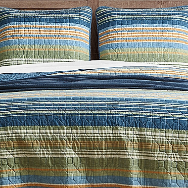 Eddie Bauer&reg; Yakima Valley 3-Piece King Quilt Set in Persimmon. View a larger version of this product image.