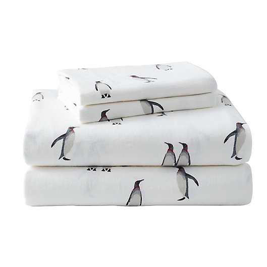 Alternate image 1 for Eddie Bauer® Rookeries Cotton Flannel King Sheet Set in Charcoal