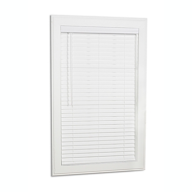 St. Charles Room Darkening 43-Inch x 48-Inch Cordless Faux Wood Blind in White. View a larger version of this product image.