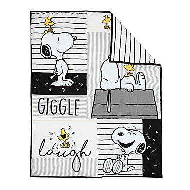 Lambs &amp; Ivy&reg; Classic Snoopy 3-Piece Crib Bedding Set in White. View a larger version of this product image.