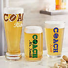 Alternate image 1 for Coach Personalized 16 oz. Pint Glass