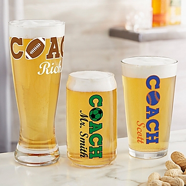 Coach Personalized 16 oz. Pint Glass. View a larger version of this product image.