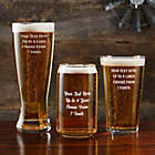 Alternate image 1 for Write Your Own Personalized 16 oz. Pint Glass