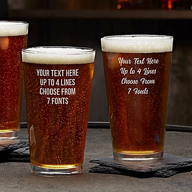 Write Your Own Personalized 16 oz. Pint Glass. View a larger version of this product image.
