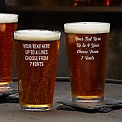 Write Your Own Personalized 16 oz. Pint Glass