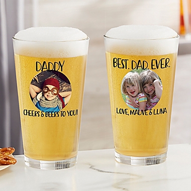 Photo MSG For Him Personalized 16 oz. Pint Glass. View a larger version of this product image.