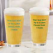 Write Your Own Printed Personalized 16 oz. Pint Glass
