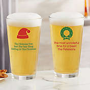 Choose Your Icon Personalized Christmas 16 oz. Pint Glass