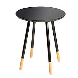 Honey-Can-Do® Round End Table in Black