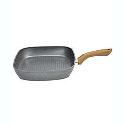 Tognana Wood & Stone Style 11-Inch Aluminum Grill Pan with Fixed Handle