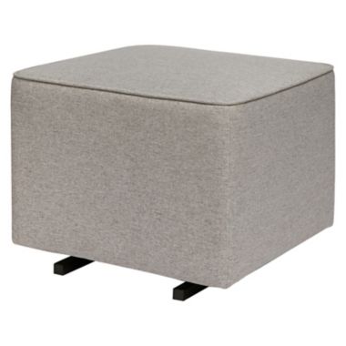 Babyletto Kiwi Gliding Ottoman in Eco-Weave Performance Grey. View a larger version of this product image.