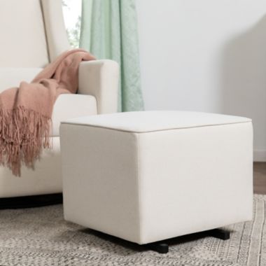 Babyletto Kiwi Gliding Ottoman in Eco-Weave Performance Fabric. View a larger version of this product image.
