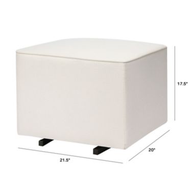 Babyletto Kiwi Gliding Ottoman in Eco-Weave Performance Fabric. View a larger version of this product image.