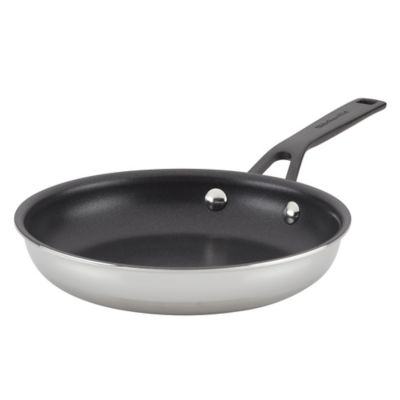 Kitchenaid&reg; 5-Ply Clad Nonstick 8.52-Inch Stainless Steel Fry Pan