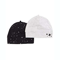 Petit Lem® 2-Pack Star and Stripe Hats in Navy/Grey