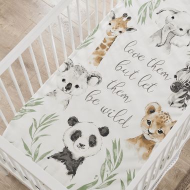 Levtex Baby Mozambique Photo Op Fitted Crib Sheet in White. View a larger version of this product image.