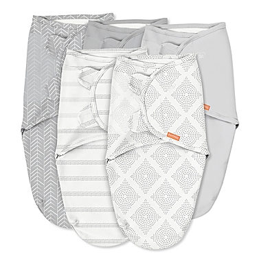 SwaddleMe&reg; 5-Pack Original Swaddles in Grey. View a larger version of this product image.