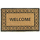 Alternate image 0 for First Concept 18&quot; x 30&quot; Welcome Black Double Coir Door Mat in Natural