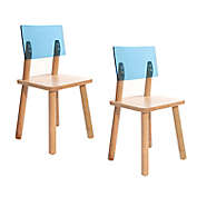 Nico &amp; Yeye Acrylic Back Kids Chairs (Set of 2)