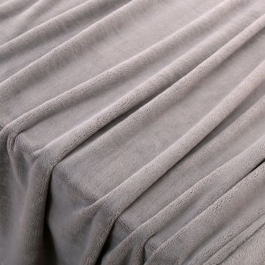 Nestwell&trade; Supreme Softness Plush Full/Queen Blanket in Pebble Grey. View a larger version of this product image.