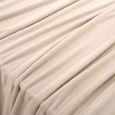Nestwell&trade; Supreme Softness Plush Twin Blanket in Taupe. View a larger version of this product image.