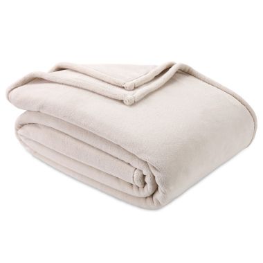 Nestwell&trade; Supreme Softness Plush Twin Blanket in Taupe. View a larger version of this product image.