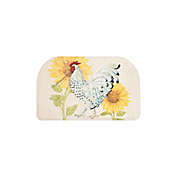 Sunflower Rooster 18&quot; x 30&quot; Anti-Fatigue Kitchen Mat in Blazing Yellow