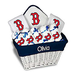 Designs by Chad and Jake MLB Personalized Boston Red Sox Baby Gift Basket