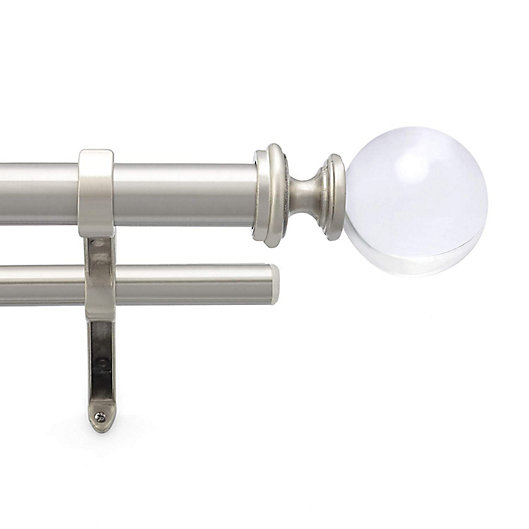 Acrylic Ball Adjustable Double Curtain, Bed Bath And Beyond Curtain Rods Double