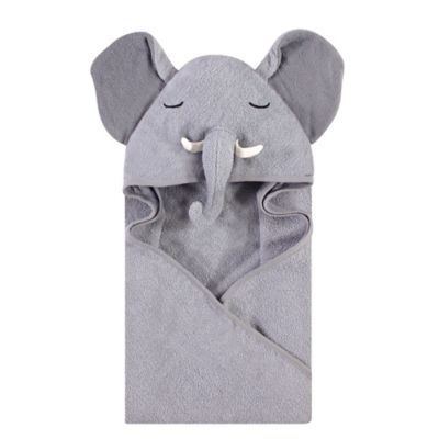 grey baby towel