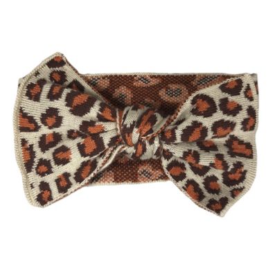 NYGB&trade; Newborn Leopard Bow Headband