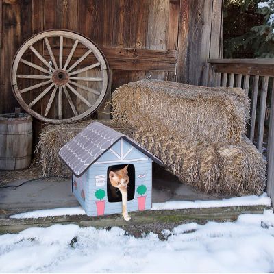 K&amp;H&reg; Kitty House Outdoor Heated Cat Cottage in Baby Blue