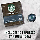 Alternate image 2 for Starbucks&reg; by Nespresso&reg; Vertuo Line Espresso Roast Coffee Capsules 10-Count