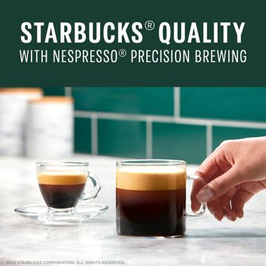 Starbucks&reg; by Nespresso&reg; Vertuo Line Espresso Roast Coffee Capsules 10-Count. View a larger version of this product image.