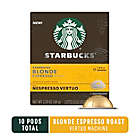 Alternate image 7 for Starbucks&reg; by Nespresso&reg; VertuoLine Blonde Espresso Capsules 10-Count