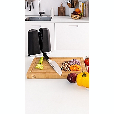 Zwilling&reg; Pro 7-Inch Chef&#39;s Knife and V-Edge Sharpener Set. View a larger version of this product image.
