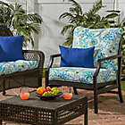Alternate image 1 for Greendale Home Fashions Baltic Paisley 2-Piece Outdoor Deep Seat Cushion Set in Blue