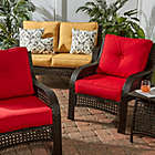 Alternate image 2 for Greendale Home Fashions  2-Piece Outdoor Deep Seat Cushions in Sunbrella&reg; Jockey Red
