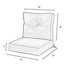Alternate image 7 for Greendale Home Fashions  2-Piece Outdoor Deep Seat Cushions in Sunbrella&reg; Jockey Red