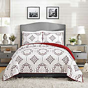Chambers 3-Piece Full/Queen Quilt Set in Red