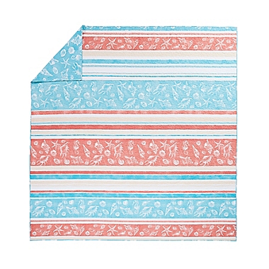 Nantucket Reversible 3-Piece King Quilt Set in Blue. View a larger version of this product image.