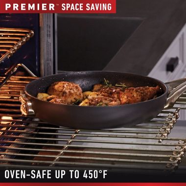 Calphalon&reg; Cookware Set 10-Piece Premier&trade; Space Saving Hard Anodized Nonstick. View a larger version of this product image.